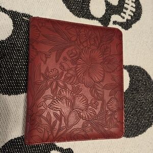 Floral Embossed Red Planner